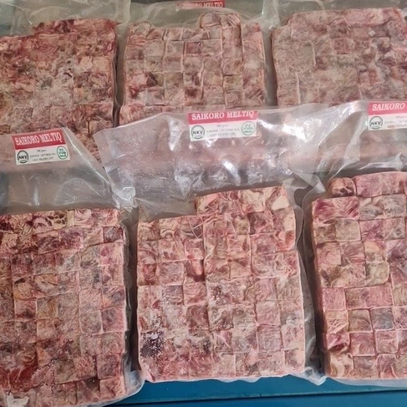 Jual Saikoro beef steak meltique - daging sapi wagyu cube meltic uk 500 ...