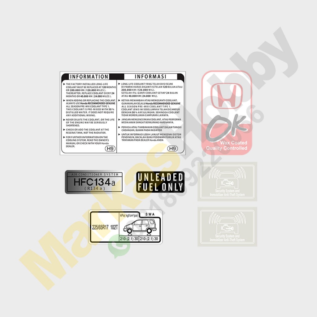 Jual Sticker CRV Gen 3 Set | Shopee Indonesia
