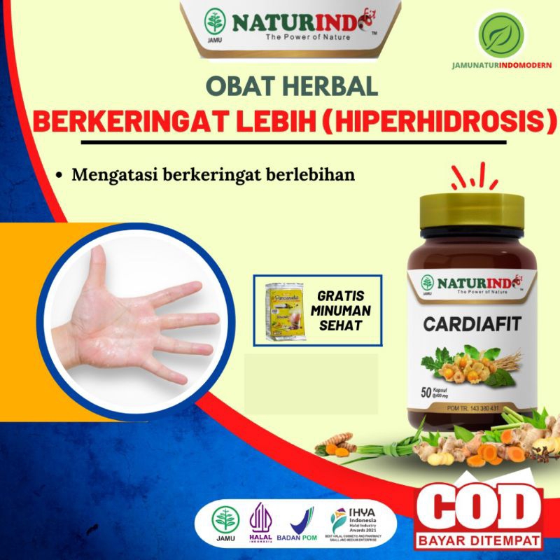 Jual Cardiafit Obat Herbal Berkeringat Lebih Hiperhidrosis Shopee Indonesia 2764