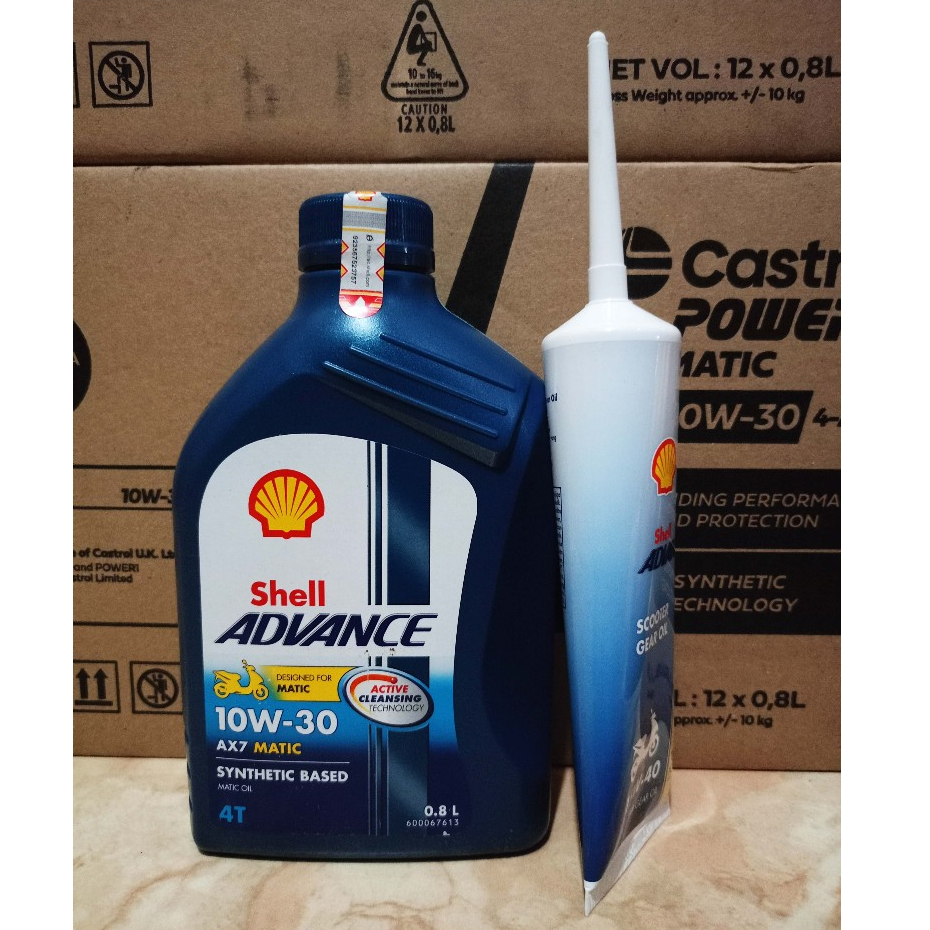 Jual Oli Mesin Shell Advance Ax Scooter Matic W Ml Gardan