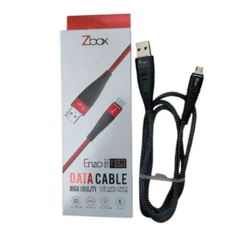 Jual Kabel Data Zbox Enzo Metal Micro Type C Lightning Shopee Indonesia