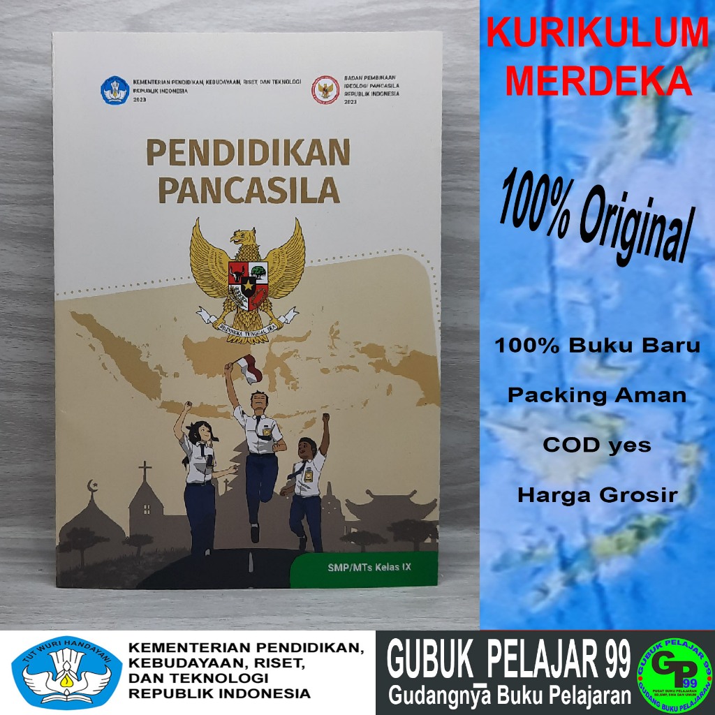 Jual Buku Paket Siswa PENDIDIKAN PANCASILA Untuk SMP/MTs Kelas 9 ...