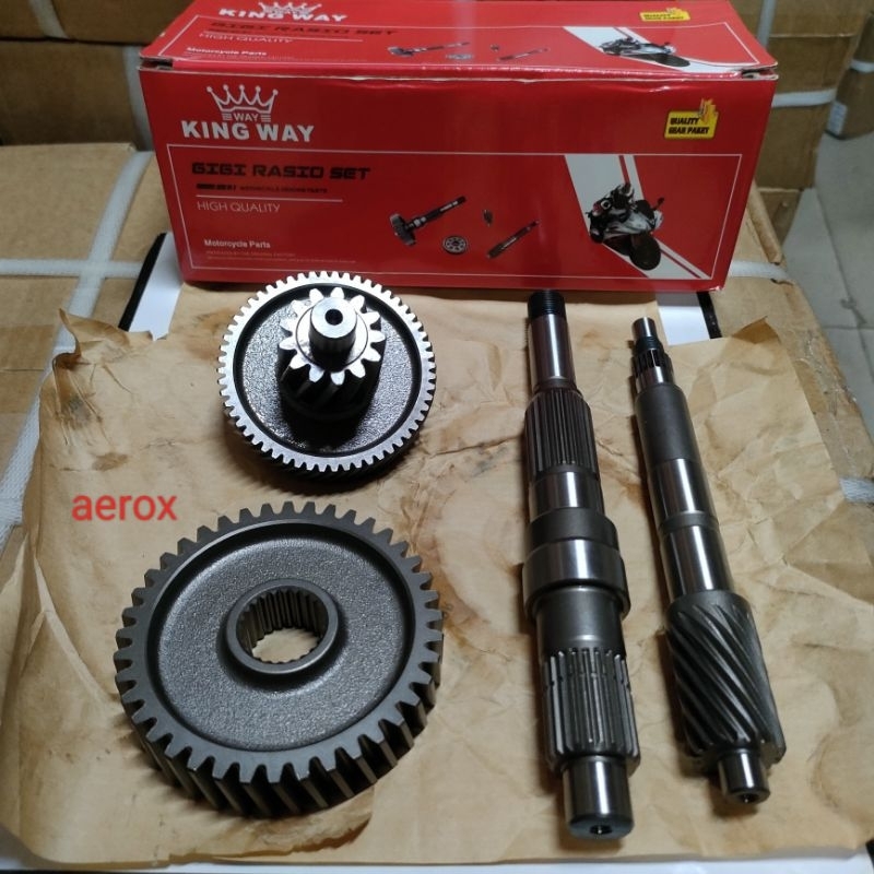 Jual gigi rasio set AEROX gear gardan rasio assy lengkap set | Shopee ...