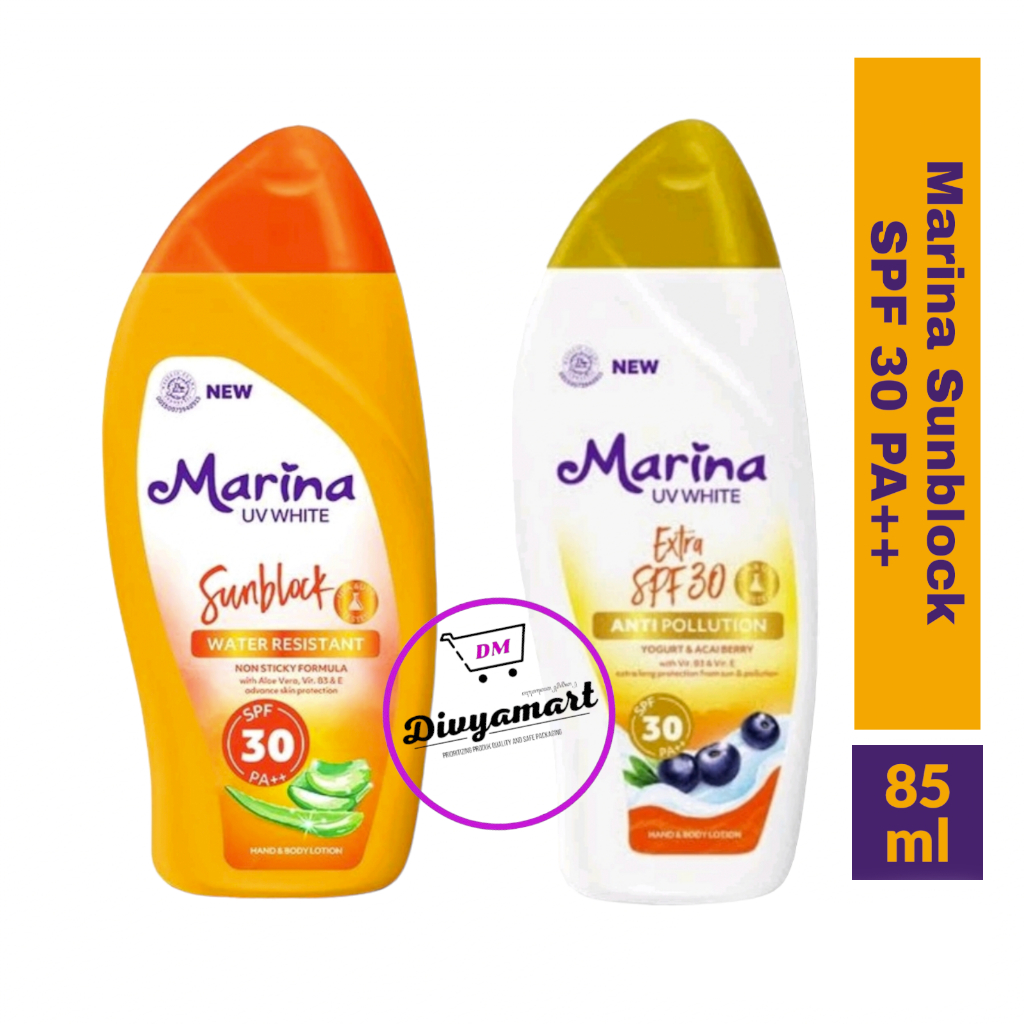 Jual Marina UV White Hand Body Lotion Sunblock SPF 30 PA++ 85ml