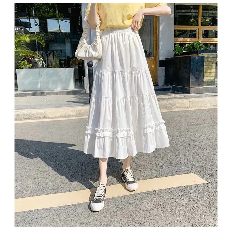 Jual Aiko Rok Wanita Korean Japan Style Rok Cewek Panjang Kekinian ...