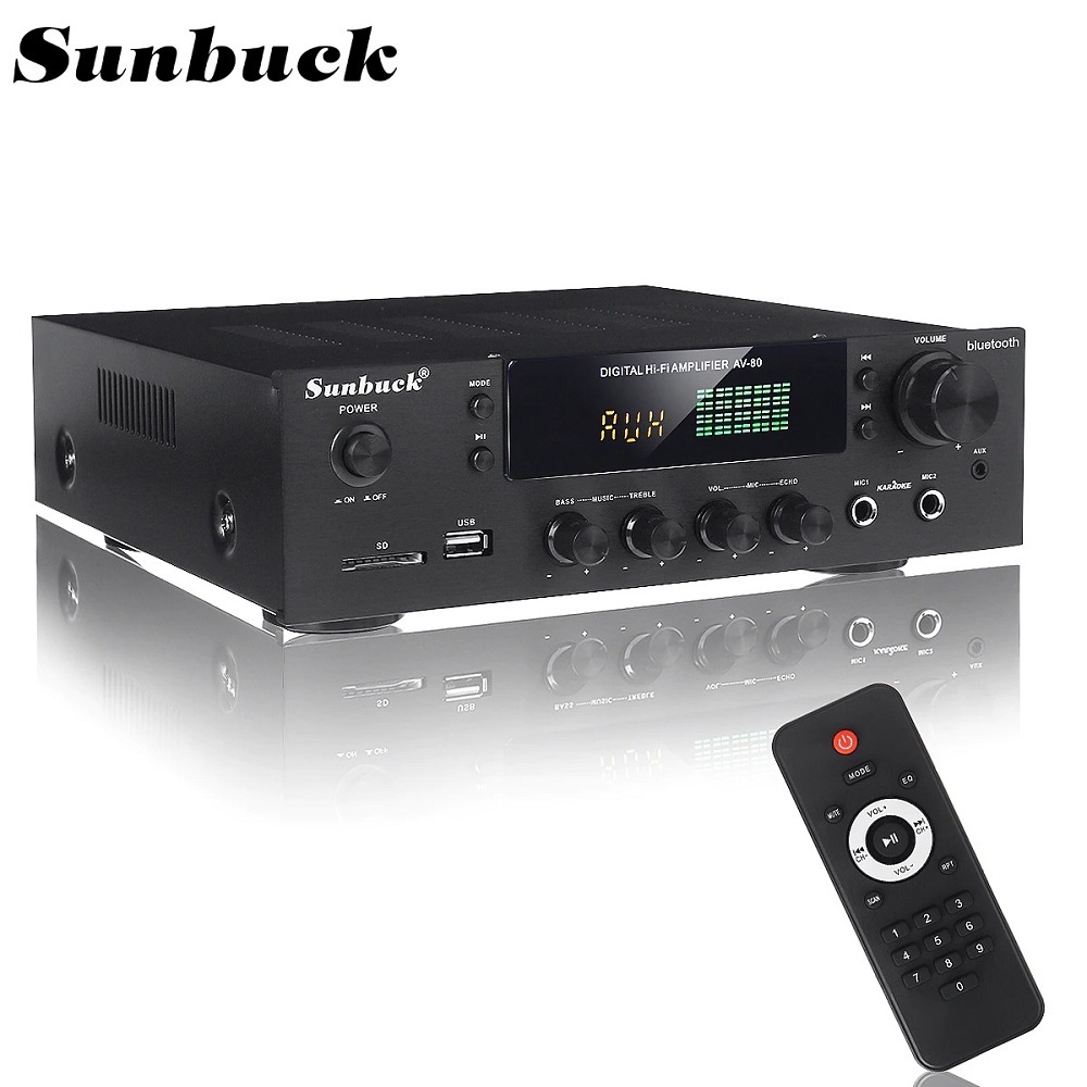 Jual Sunbuck Amplifier Bluetooth SUBWOOFER 2000W - AV-338ST - Black ...
