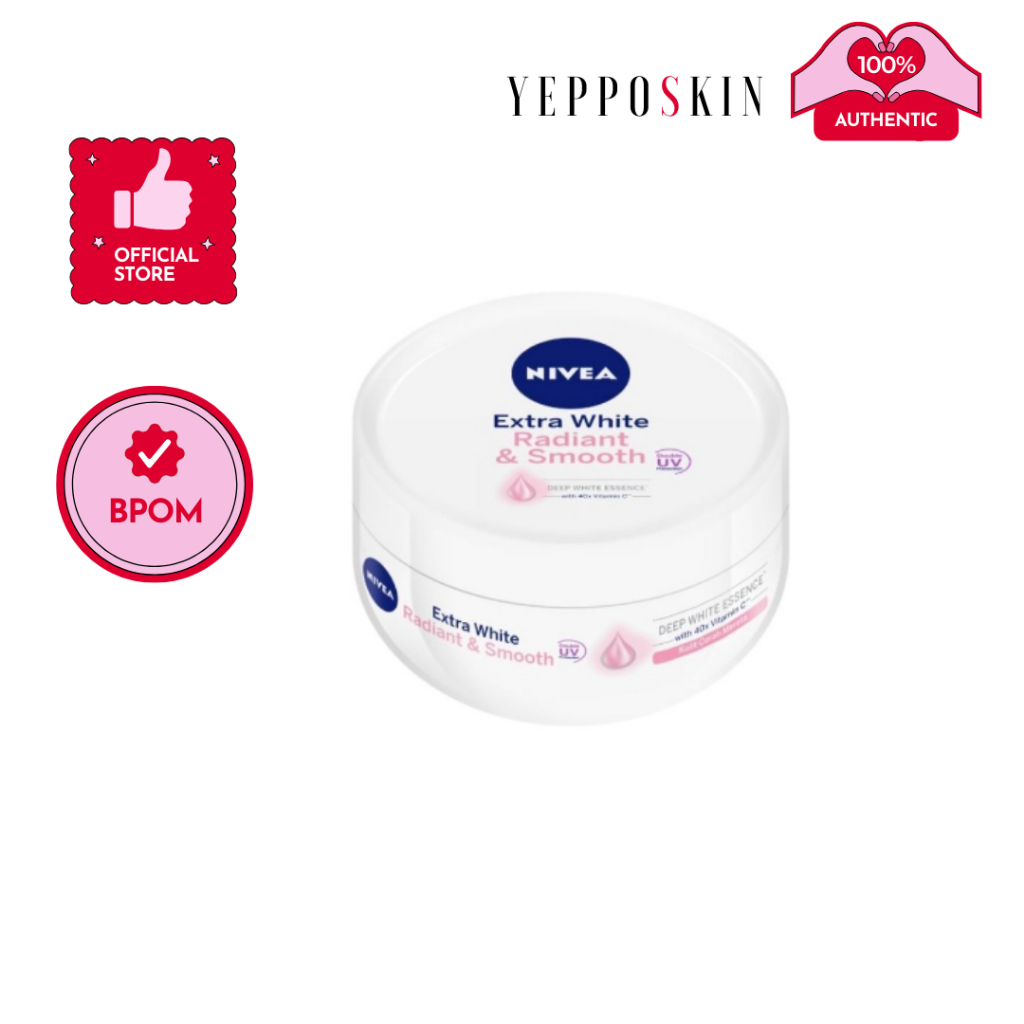 Jual NIVEA Body Care Extra White Radiant & Smooth Cream 50 ml | Shopee ...