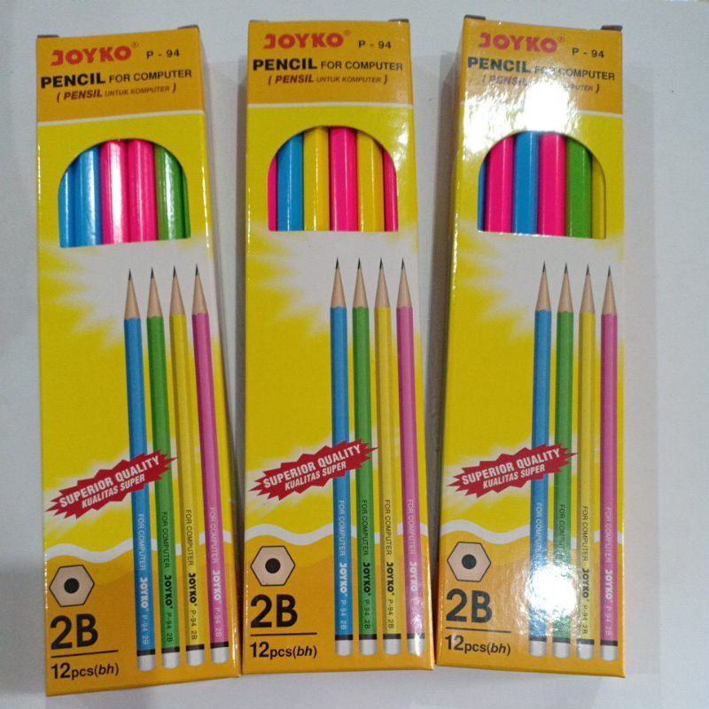 Jual Pensil Joyko 2b P 94 Pensil Joyko Body Warna Warni 2b P 94