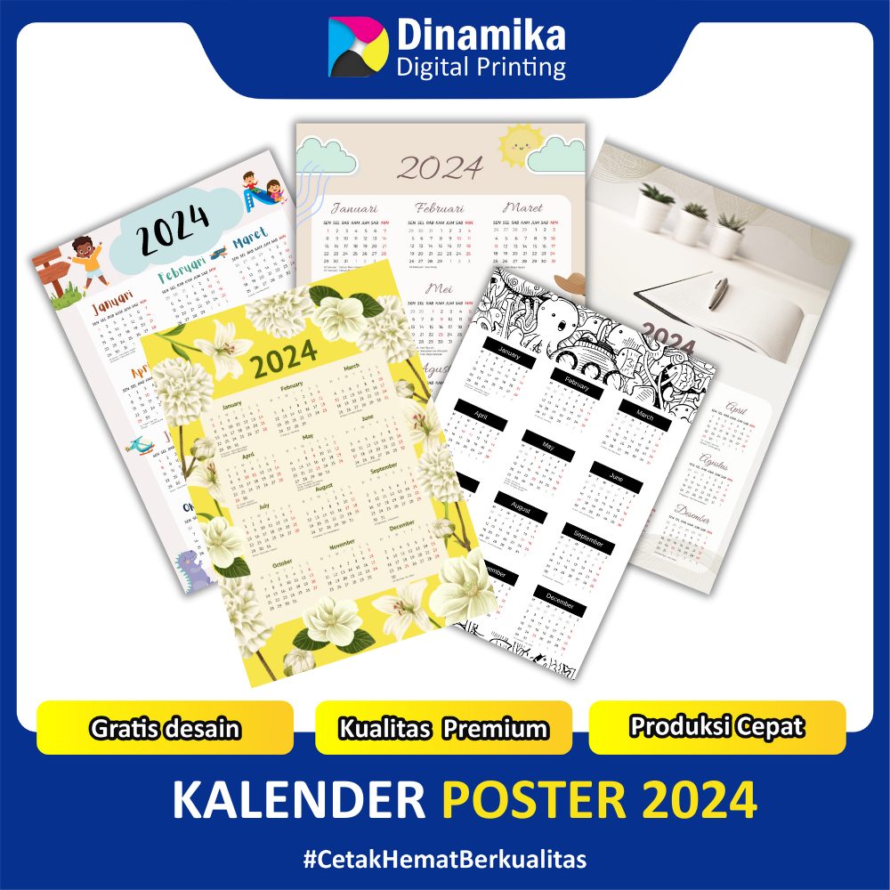 Jual KALENDER POSTER A3+ kalender poster / kalender dinding | Shopee