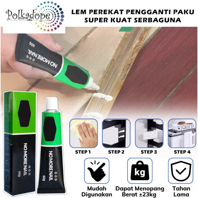 Jual Lem Perekat Serbaguna Pengganti Paku Tembok Adhesive Glue Super Kuat Shopee Indonesia