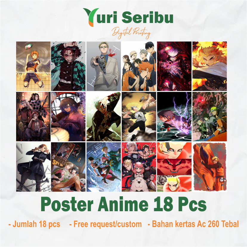 Jual [Minimal Pesan 10 Lembar] Poster Anime / Custom Poster A5 Termurah  Shopee ( Bebas Custom )