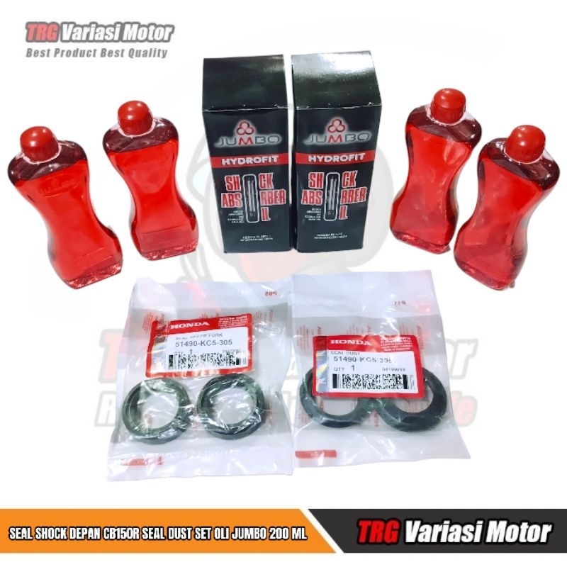 Jual Seal Shock Depan Cb150R Seal Abu Tiger GL Pro Max Megapro Cb150R Satu Set KC5 Set Oli