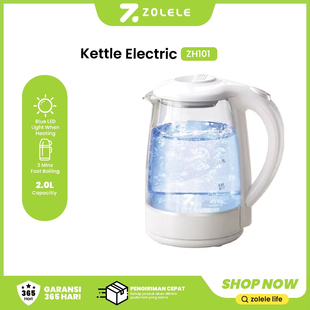 Jual ZOLELE Kettle Listrik 2L Electric Water Heaters Tea Dispenser Pot