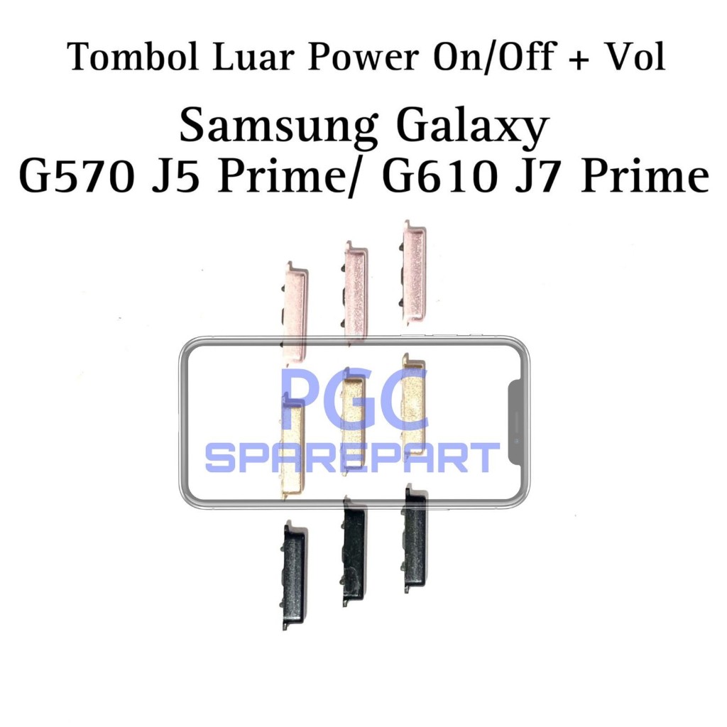 Jual Tombol Luar 1 Set Power On Off Volume Samsung Galaxy J5 Prime G570 J7 Prime G610 Sm 6392