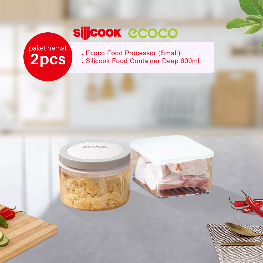 Jual Bundle Ecoco Multifunctional Food Processor (Small) + SILICOOK ...