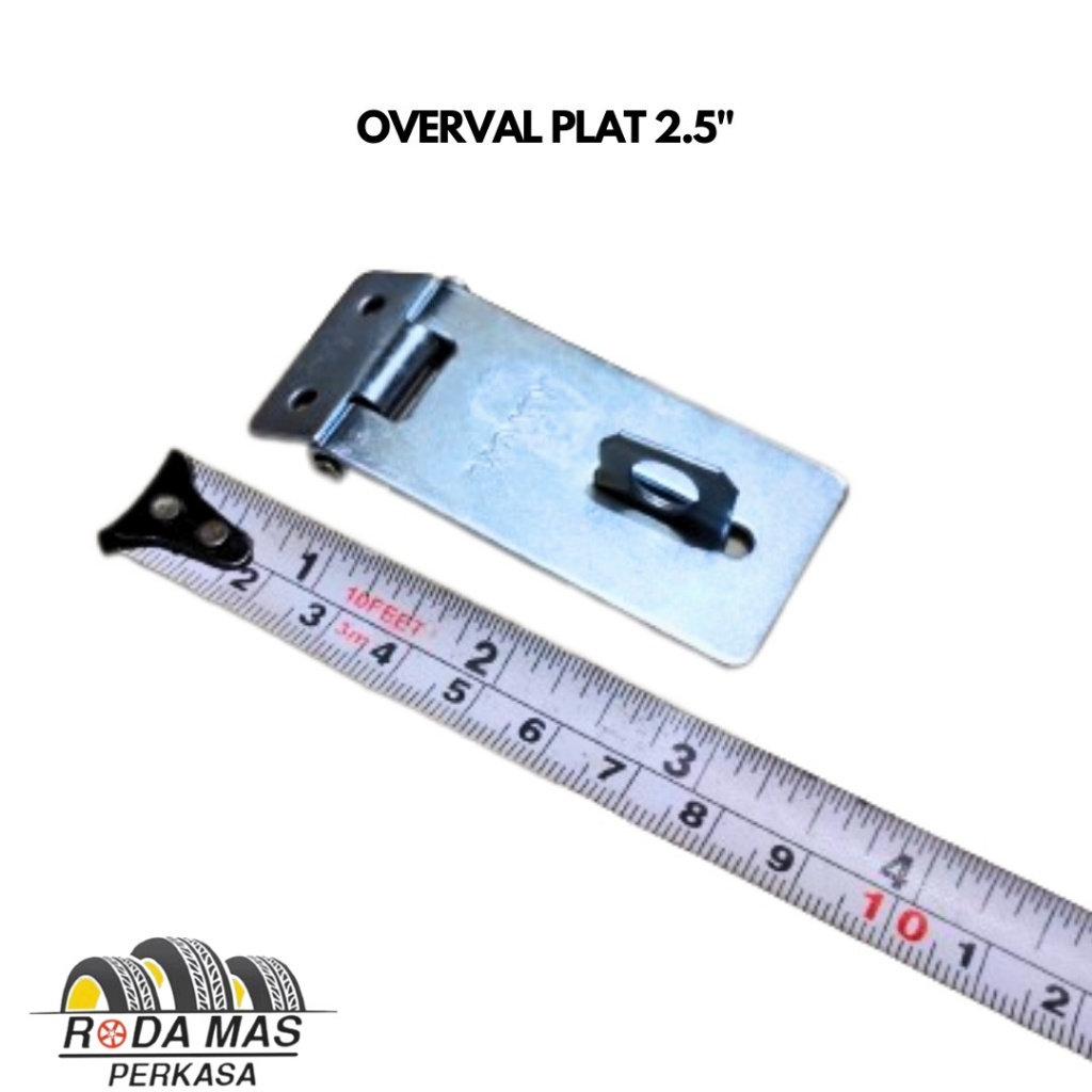 Jual RM Overval Overpal Plat Putih / Cantolan Gembok Merk Fawi 2.5
