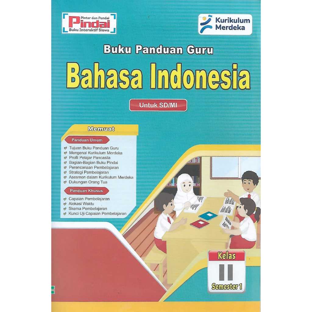 Jual Buku Panduan Guru Bahasa Indonesia Kelas 2 SD/MI Semester 1 ...