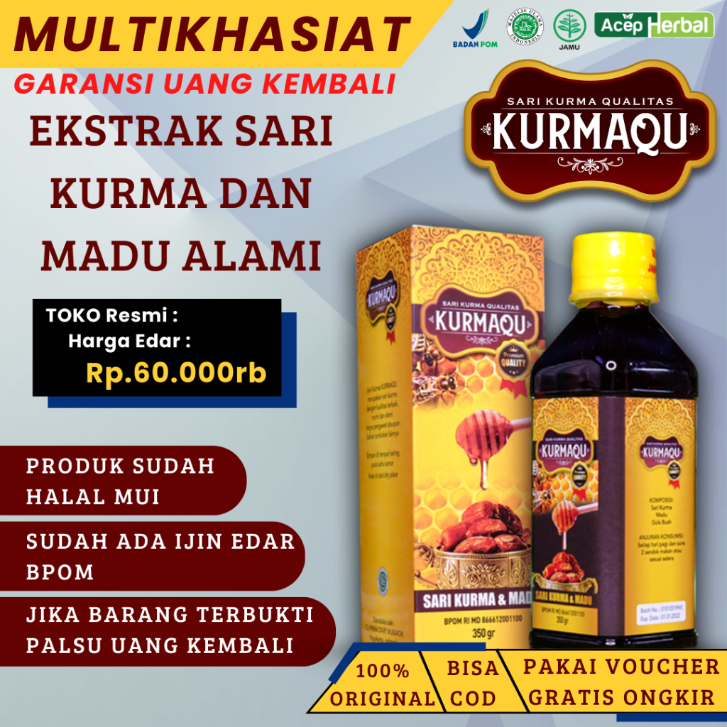 Jual Kurmaqu Isi 350gram Obat Vitamin Suplemen Penggemuk Badan Penambah