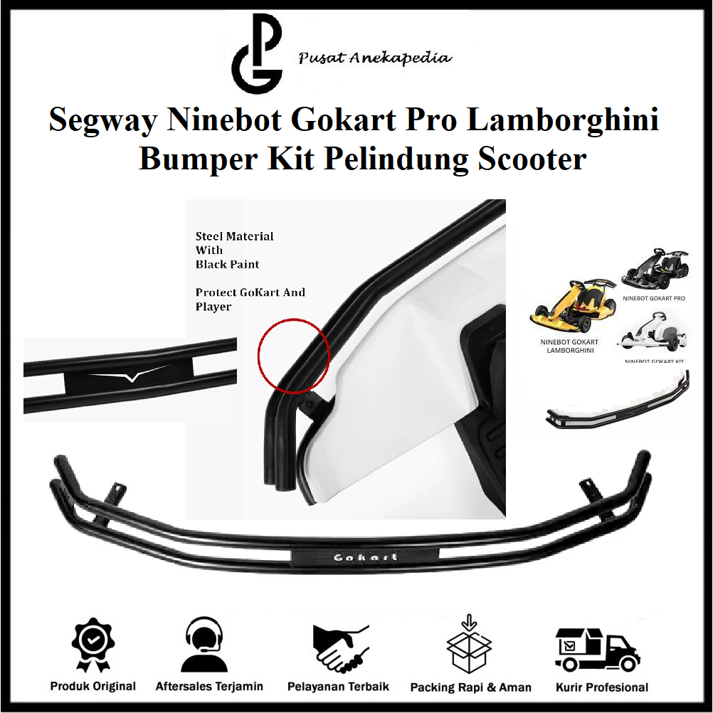 STIO Front Bumper Protection Kit For Segway GoKart Pro - TPE Anti-Collision Lip