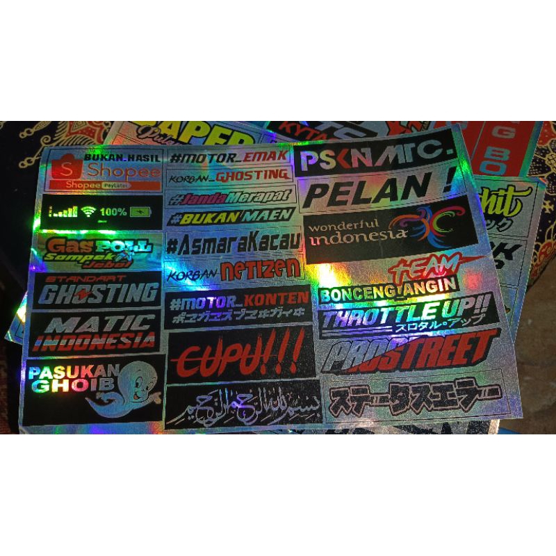 Jual Stiker Racing Hologram | Shopee Indonesia