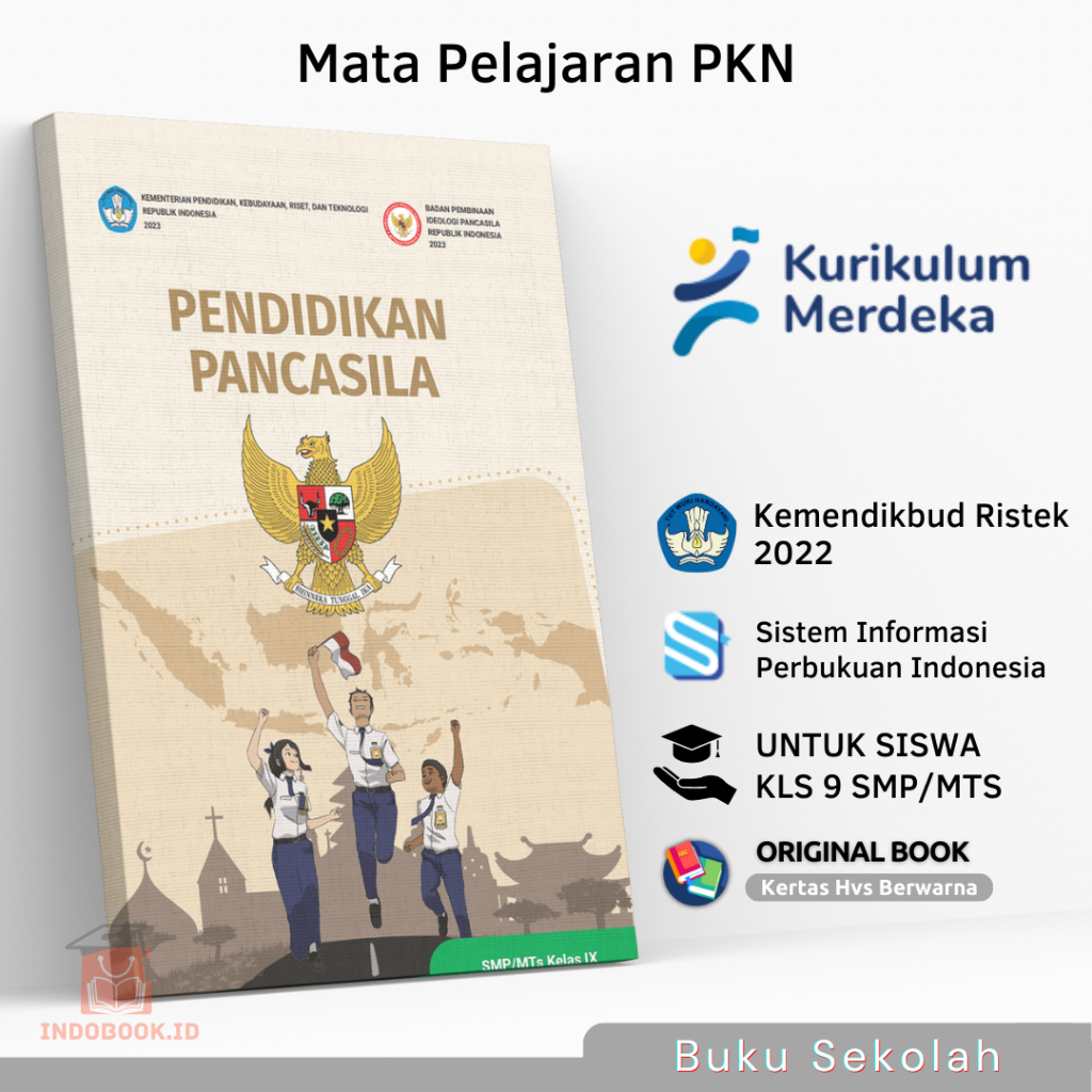 Jual Buku Paket PKN PPKN Kelas Kls 9 IX SMP/MTS Kurikulum Merdeka ...