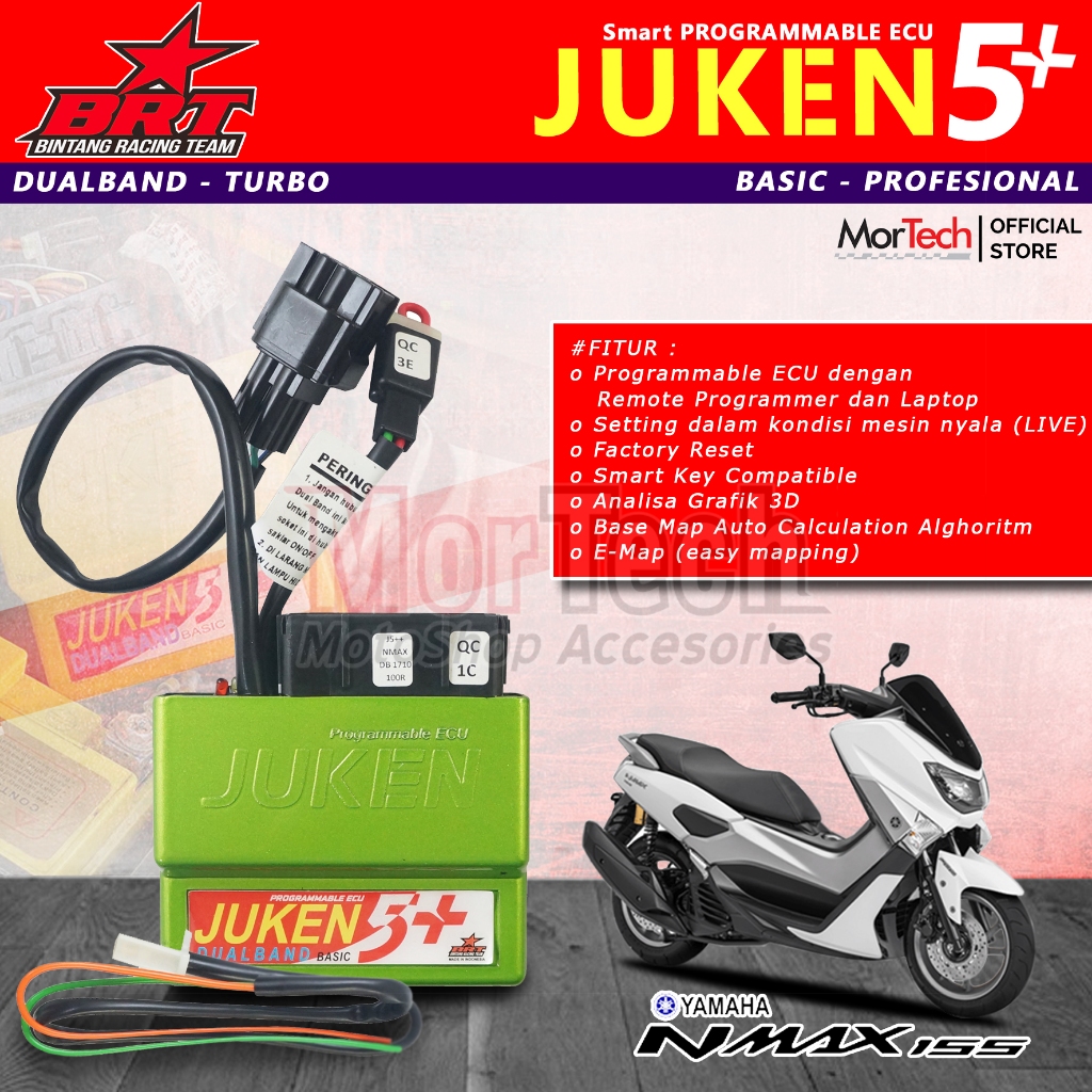 Jual ECU BRT Juken 5++ Plus Dualband Racing Yamaha Nmax Lama / Old ABS ...