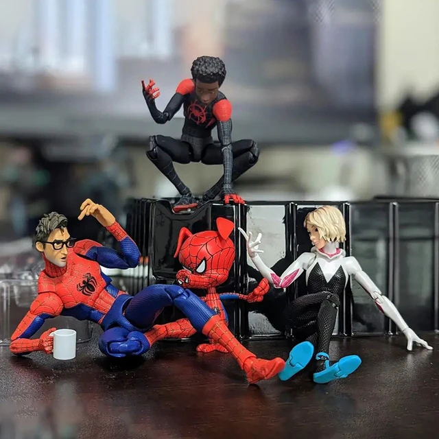1:12 Scale Spider-Gwen & Spider-Ham Action Figure Set - Across The