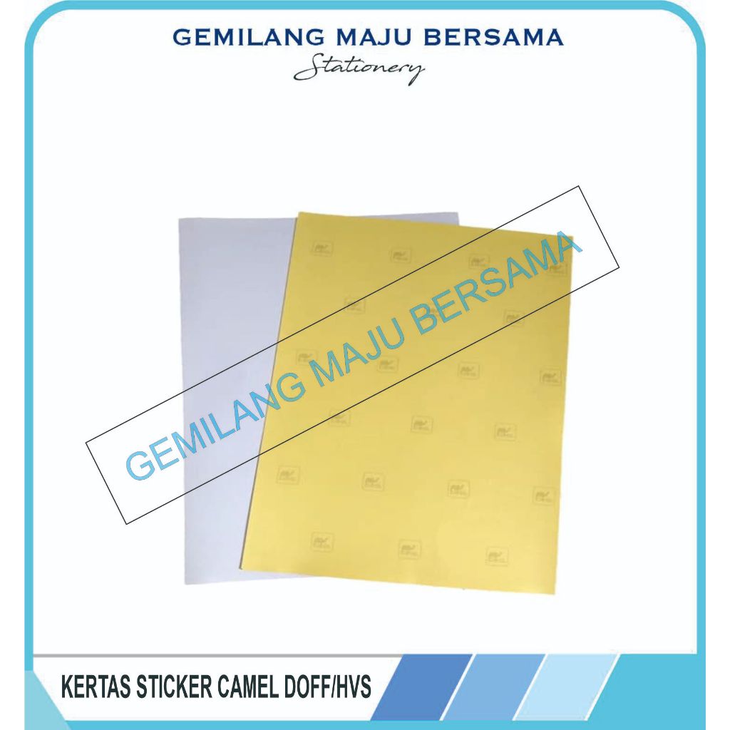 Jual Kertas Sticker Hvs Doff Camel Ukuran F4 Folio 50 Lembar Shopee