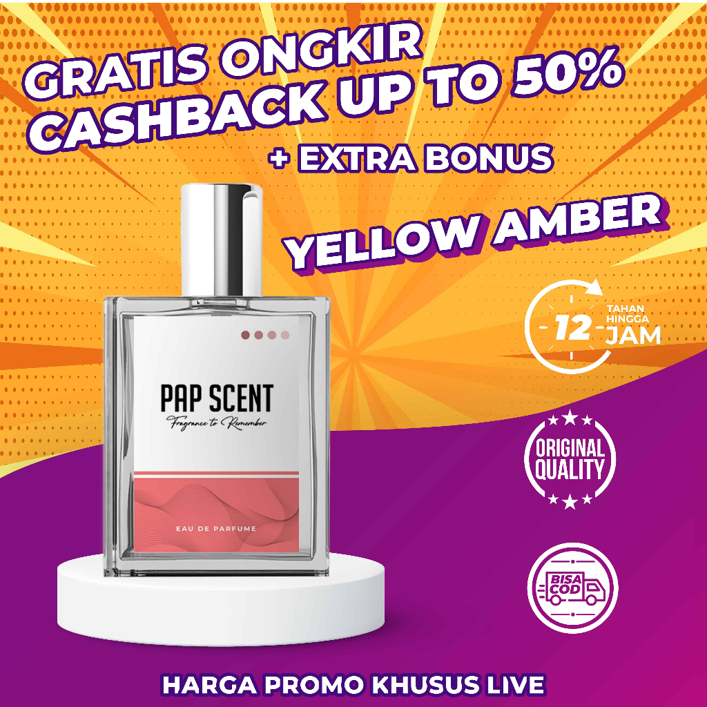 Jual Farpum Pemikat Pap Scent Yellow Amber Tahan Lama Parfum Wanita ...