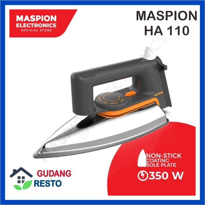 Jual SETRIKA MASPION HA110 DRY IRON OTOMATIS GOSOKAN LISTRIK BAJU ...