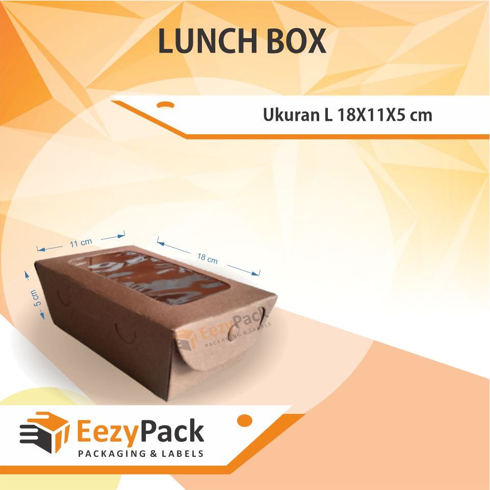 Jual Lunch Box/ Kotak Makan Siang/ Box Nasi/ Box Mie Gacoan/ Kraft ...