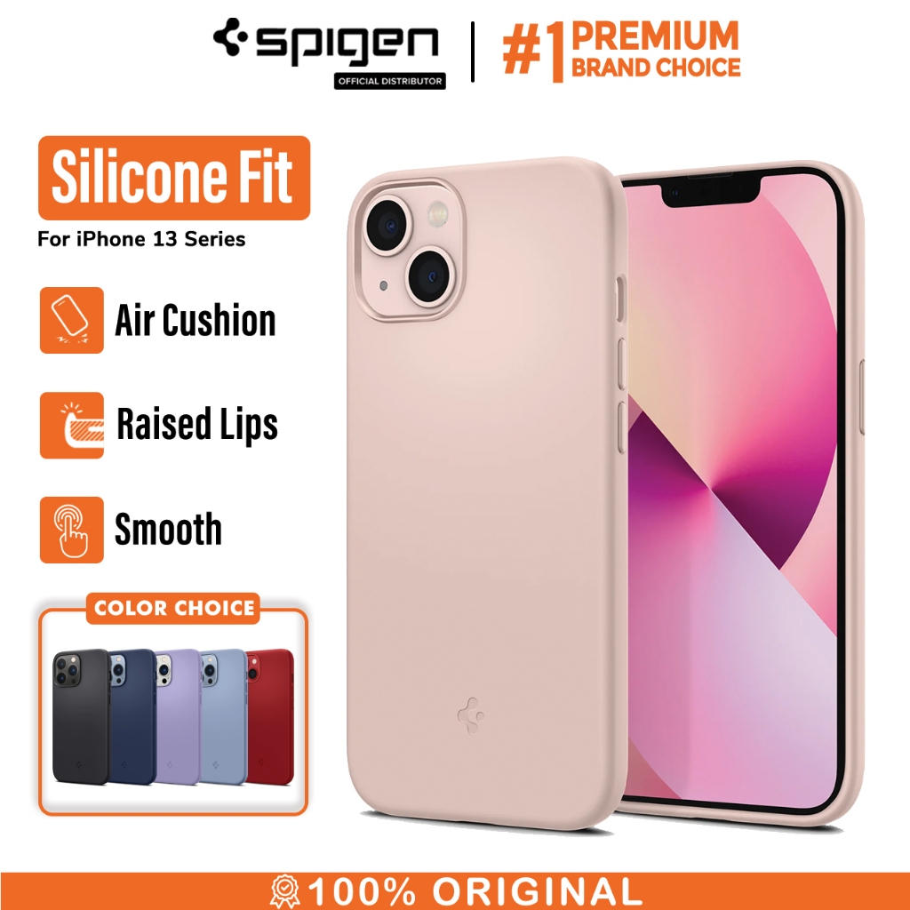 Case iPhone 13 Pro Max Mini Spigen Silicone Fit Slim Soft TPU Casing