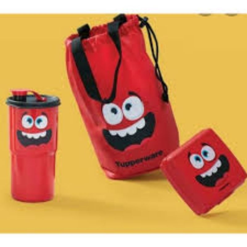Jual Tupperware smiley lunch set bekal makan | Shopee Indonesia