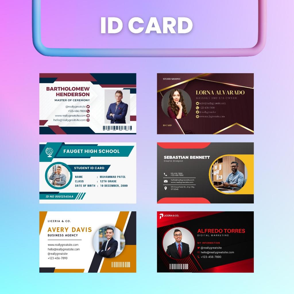 Jual Jasa Desain Kartu Nama Id Card Shopee Indonesia