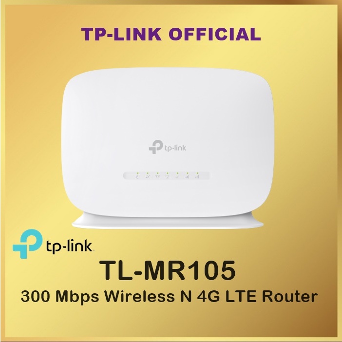 Tp-Link TL-MR105 300 Mbps Wireless N 4G LTE Router TL MR105