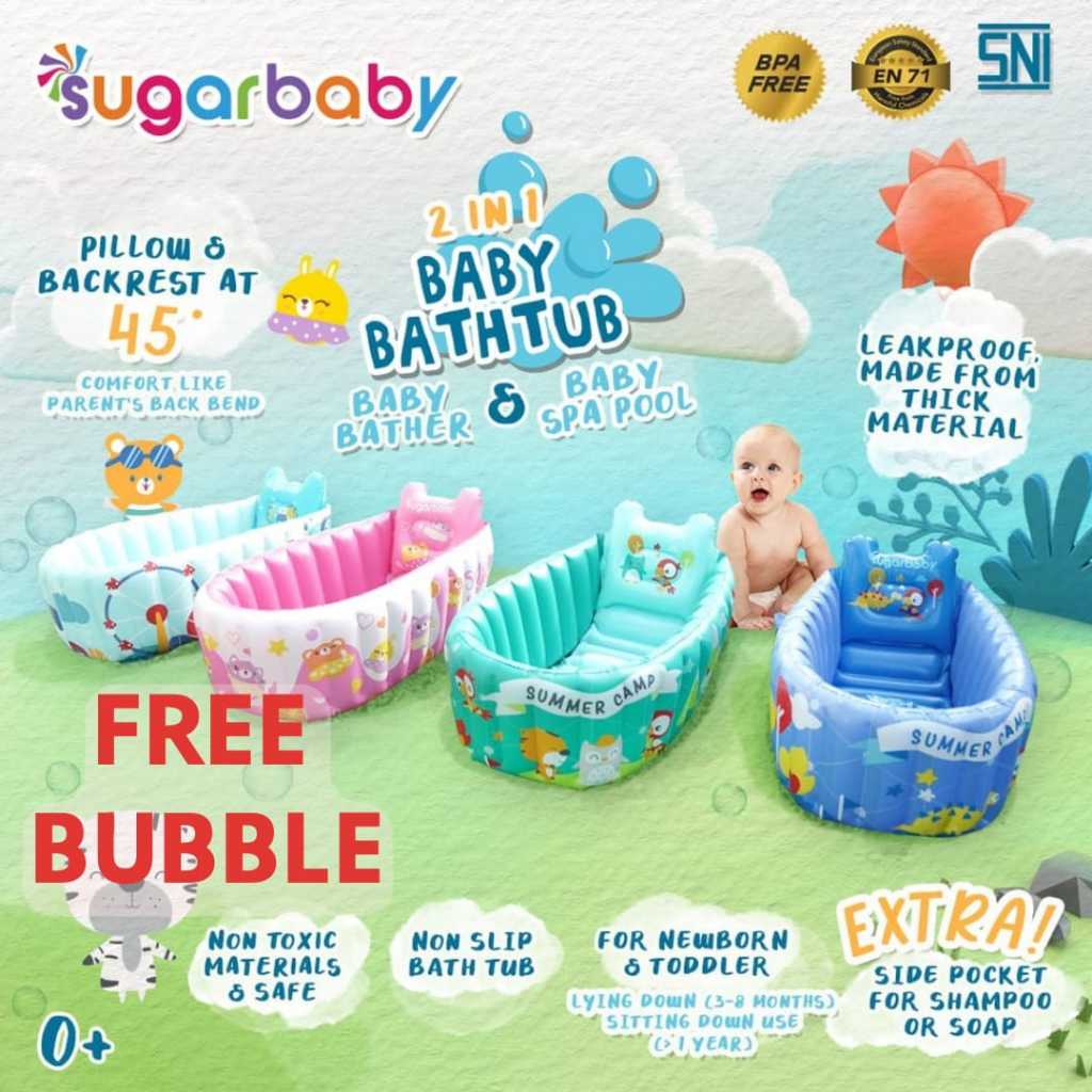 Sugar Baby Bathtub Set For Baby Promo Sugarbaby Foldable Baby