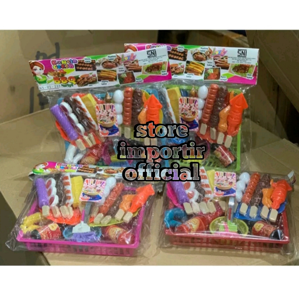 Jual Mainan Masak Masakan Set KS 233 Kantin Ceria Masak Masakan Sate ...