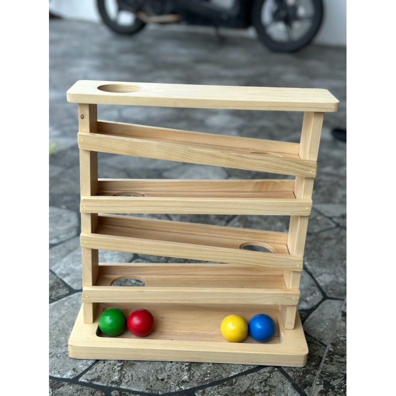 Jual Ball tracker montessori for baby & toodler (Full pine wood & big