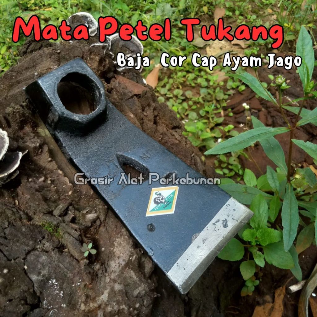 Jual Petel Tukang Kayu Bahan Baja Cor Cap Ayam Jago Petel Rimbas Cangkul Kayu Palu Dan Cabut