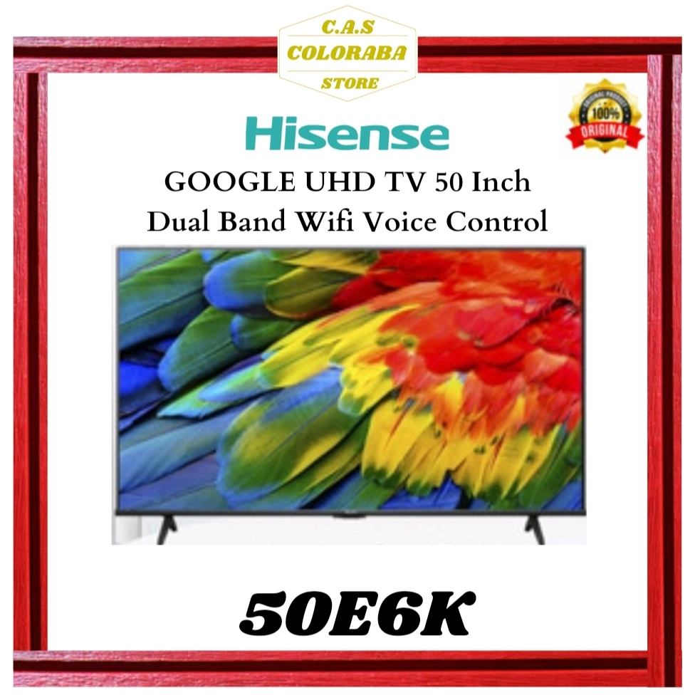 Jual TV HISENSE 50E6K SMART TV 50 INCH VIDAA BEZELLES DESIGN-DUAL 