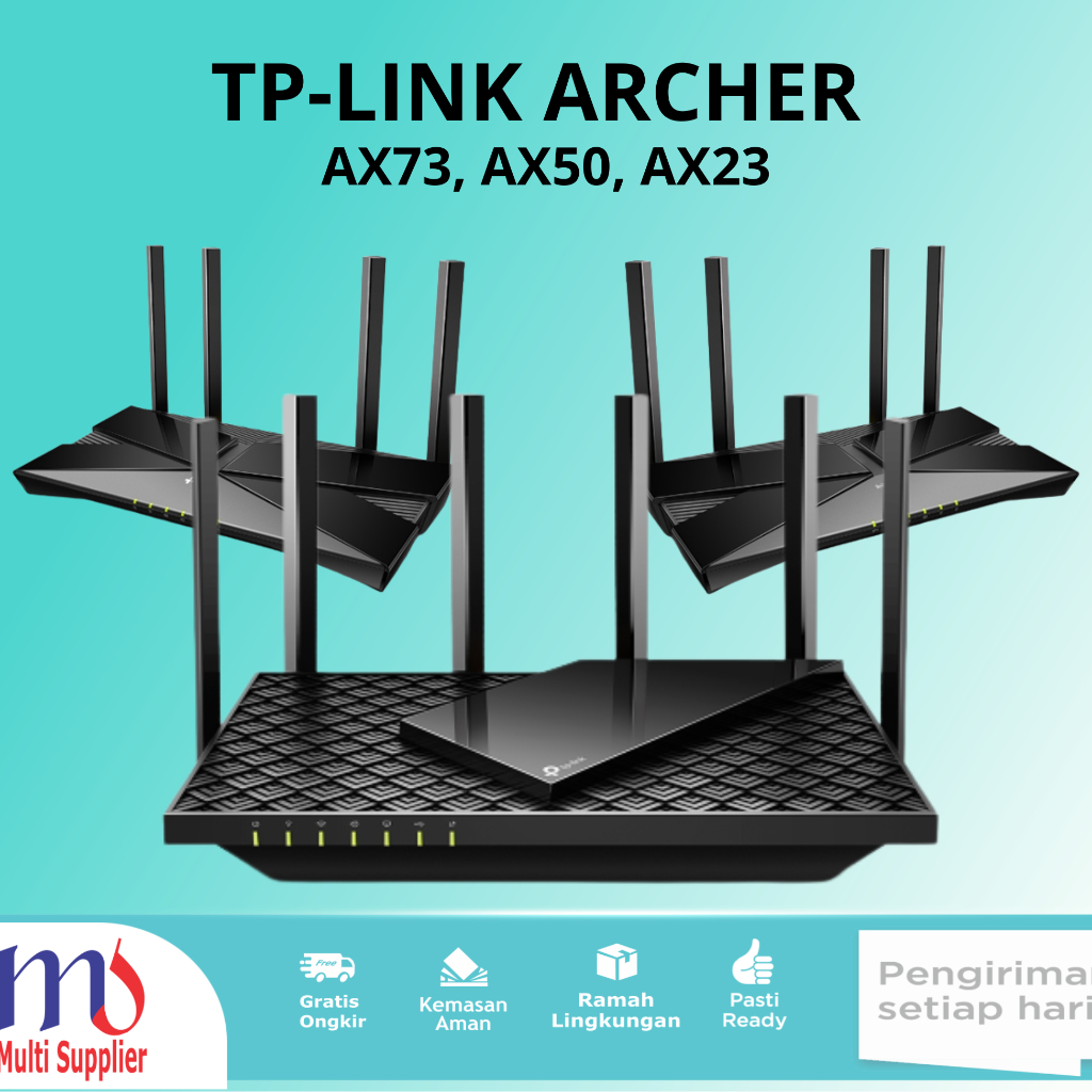 Jual TPLINK Tp-link Archer AX73 AX50 AX23 Dual Band Gigabit WiFi 6 ...