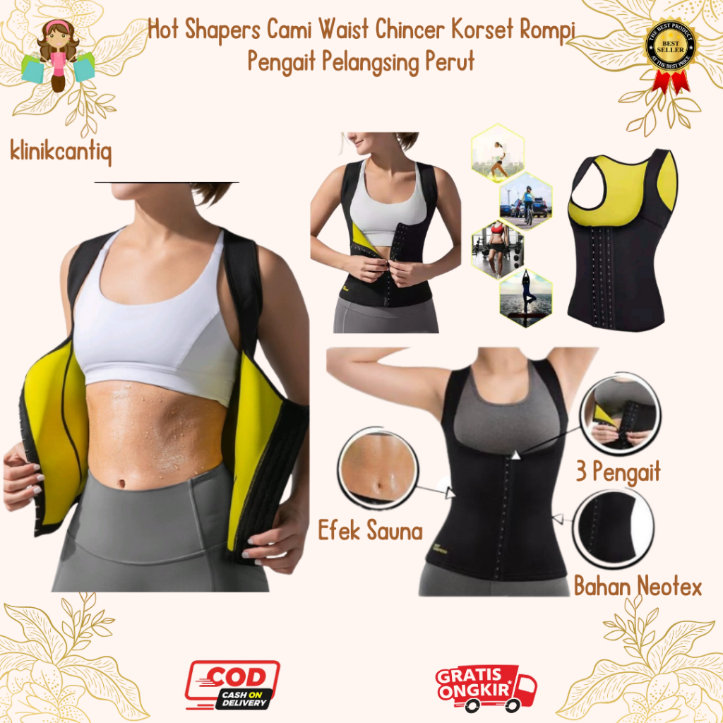 Jual Hot Shapers Cami Waist Chincer Korset Rompi Pengait