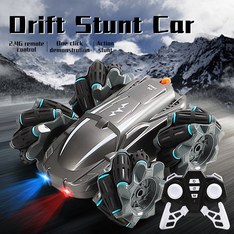 Jual Mainan Mobil Remote Control Stunt King Rechargeable Rotasi 360 ...