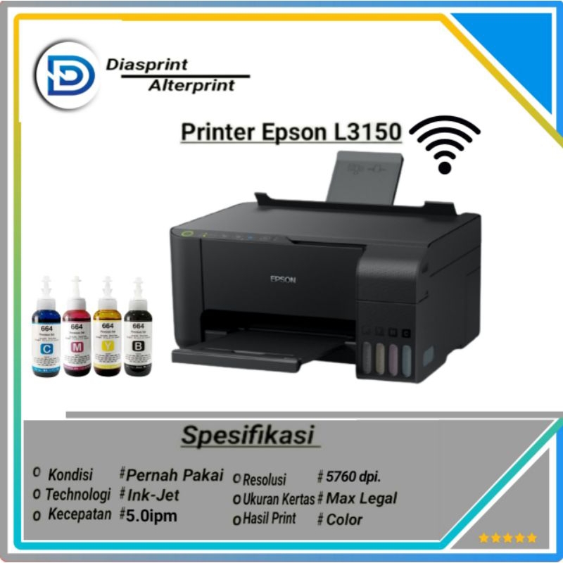 Jual Printer Epson L3150 All In One Ecotank Wi Fi Shopee Indonesia 8885