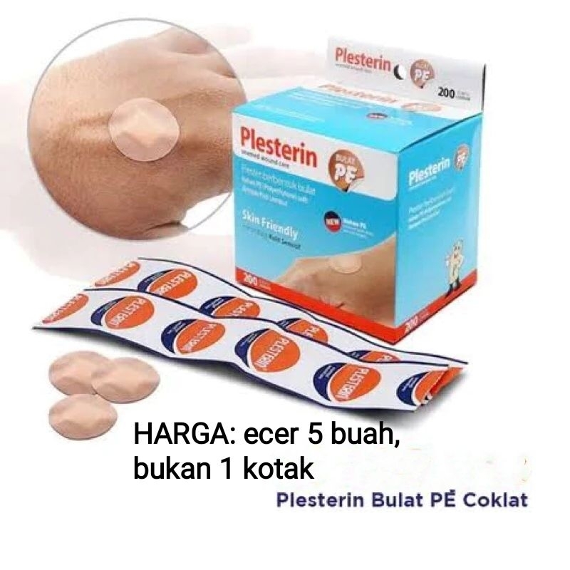 Jual Plesterin Bulat PE Coklat Bening Transparan Plester Bulat Bening ...