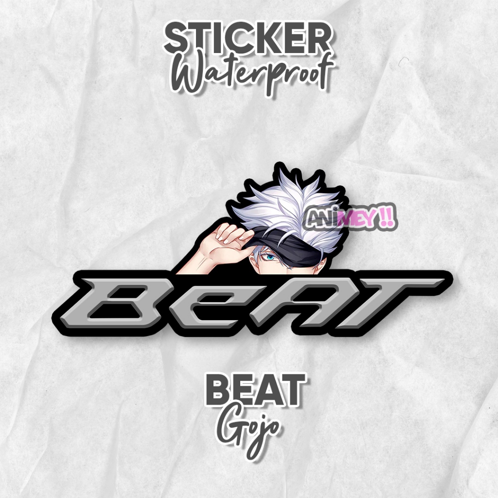 Jual Stiker Gojo Satoru Logo Beat / Stiker Anime Waterproof Shopee