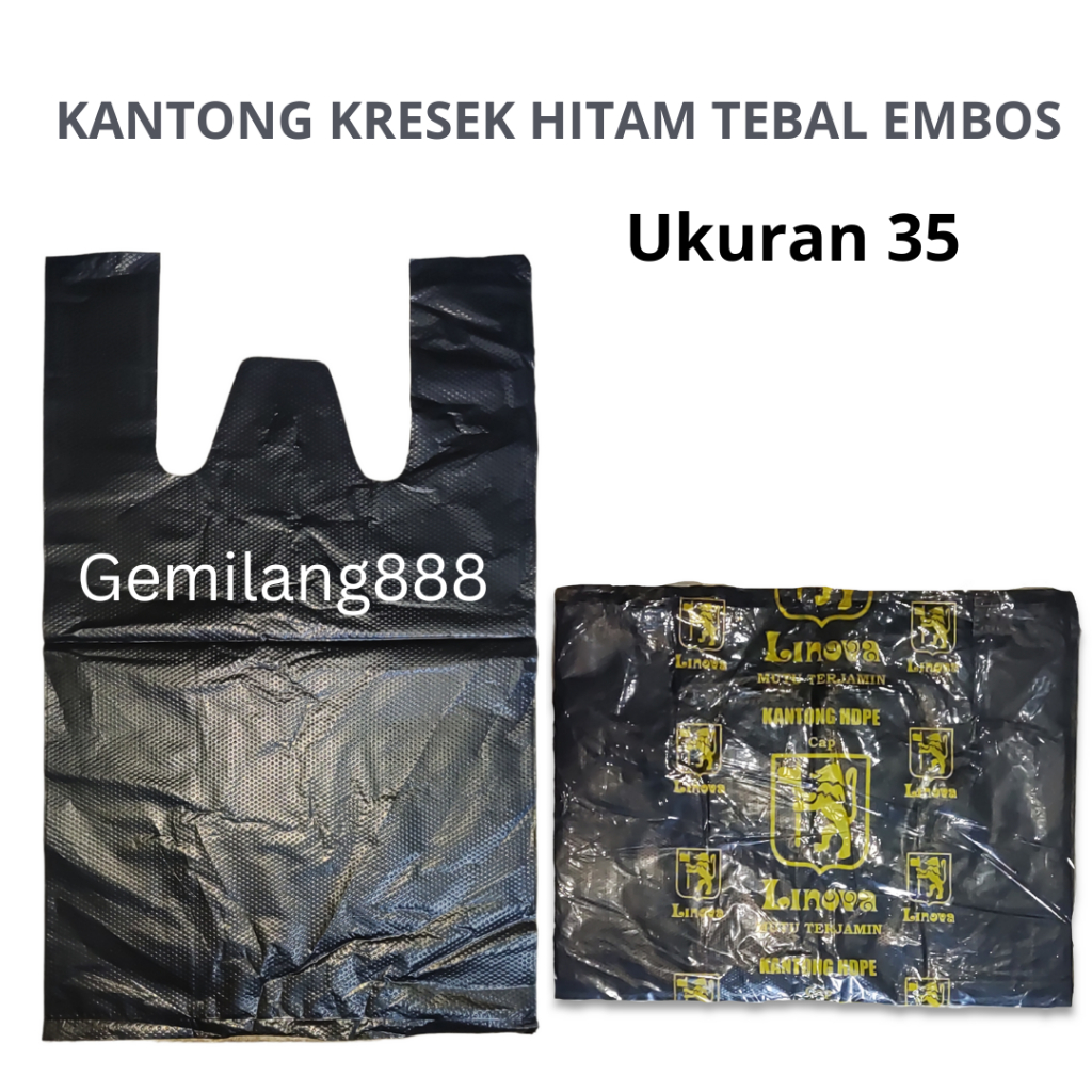 Jual Kantong Kresek Hitam Tebal Embos Plastik Kresek Uk 15 17 24 28 35 Kantong Plastik Hitam 2383