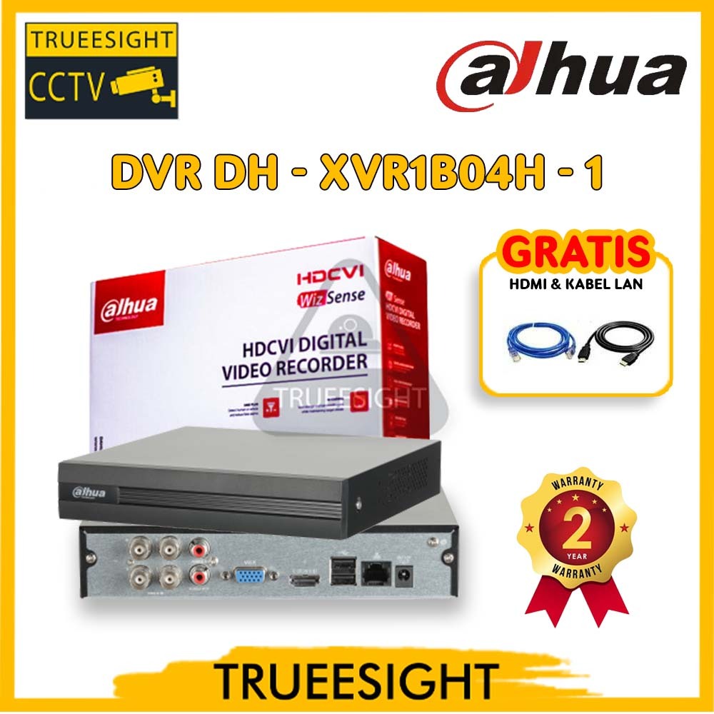 Jual DVR Dahua Cooper 4ch 2MP DHXVR1B04I BONUS HDMI & LAN Shopee