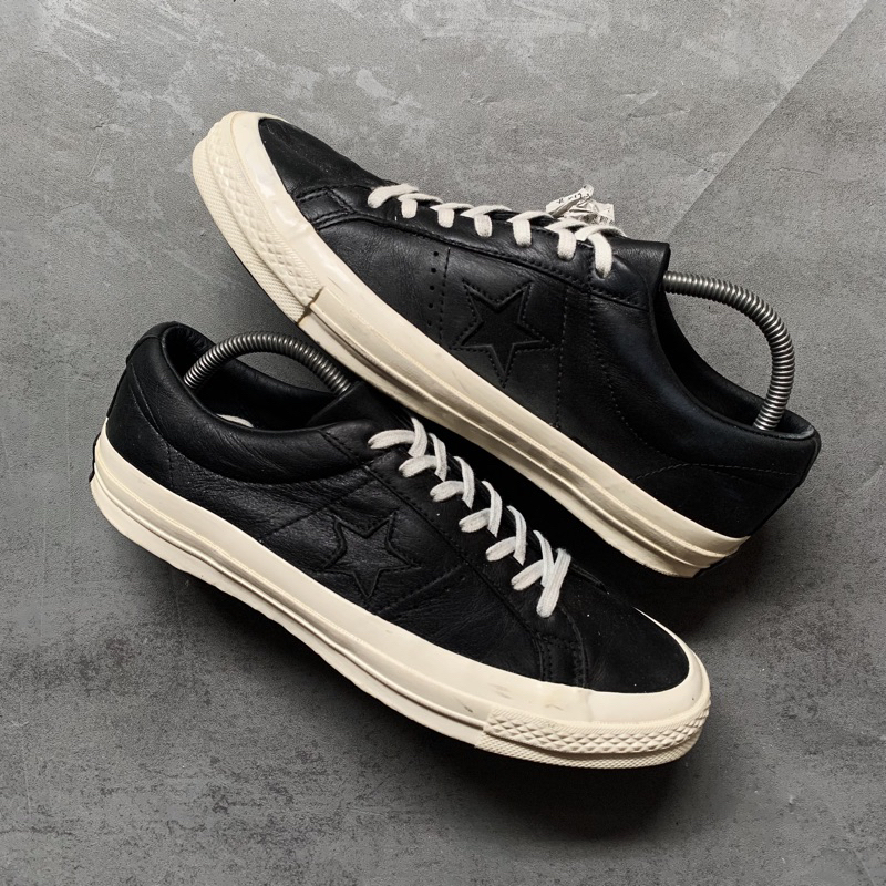 Converse one star outlet leather and tapestry