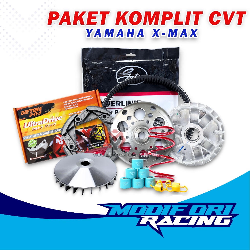 Jual Paket Cvt Xmax Kirian Cvt Xmax Upgrade Cvt Vbel Racing Gates Kampas Ganda Daytona Xmax